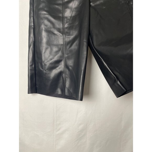 Jeannie Mai X INC Anna May Faux-Leather Bermuda Shorts - Picture 2 of 11